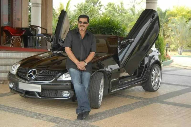 Muthappa Rai with his Mercedes-Benz SLK Coupe