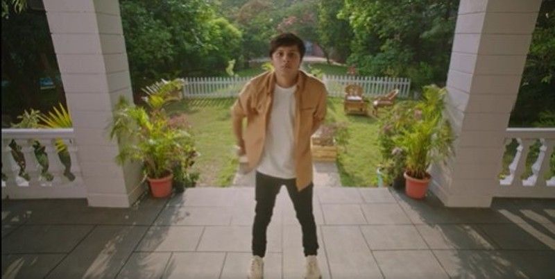 Nitish Bhaluni in a still from the advertisement for Qubo Video Doorbell
