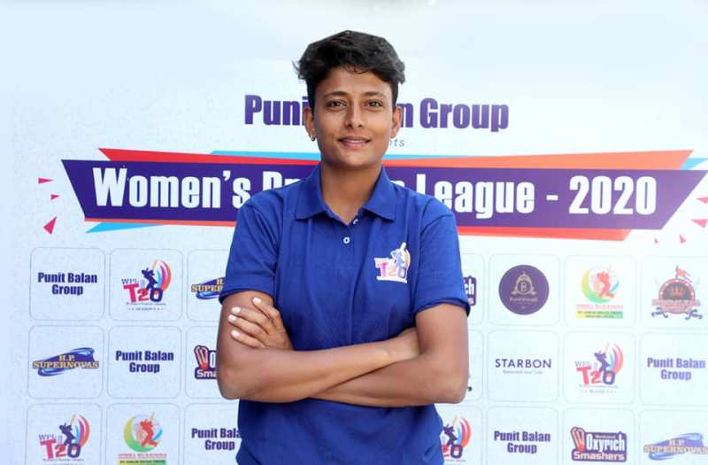 Poonam Khemnar during a function of the Warrior Women's Premier League