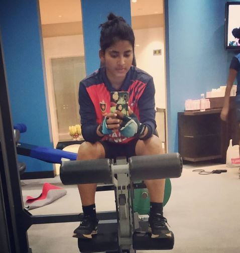 Priyanka Bala at a gym
