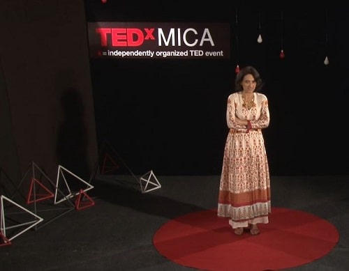 Rajeshwari Sachdev in TEDx MICA