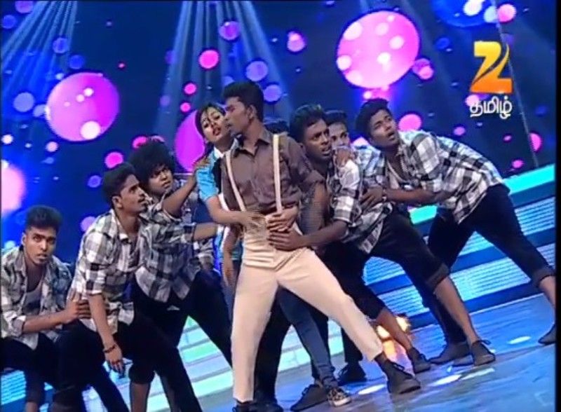 Sai Priyanka Ruth in a still from the Tamil reality show Dance Jodi Jance (2016)