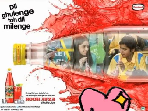 Suhani Sethi in an ad by Rooh Afza