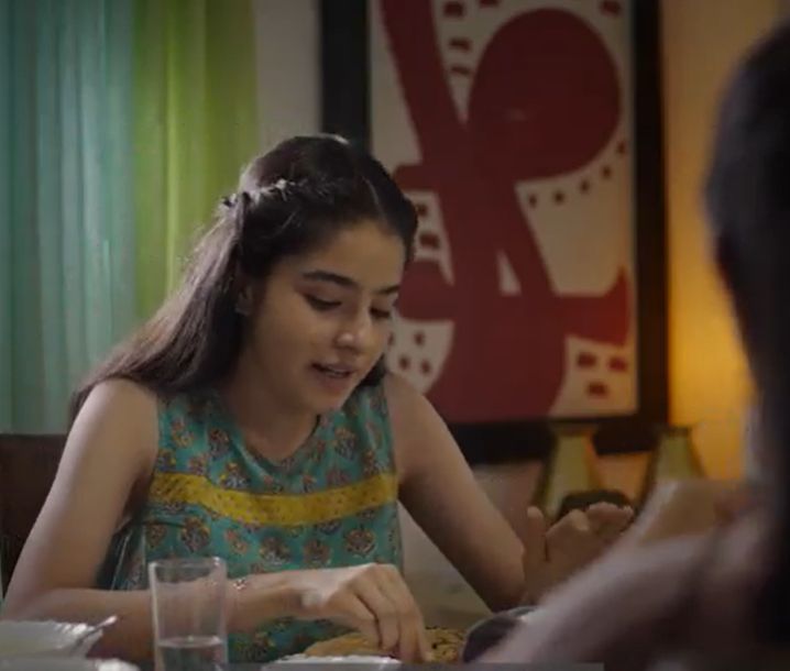 Suhani Sethi in an ad by UNICEF India