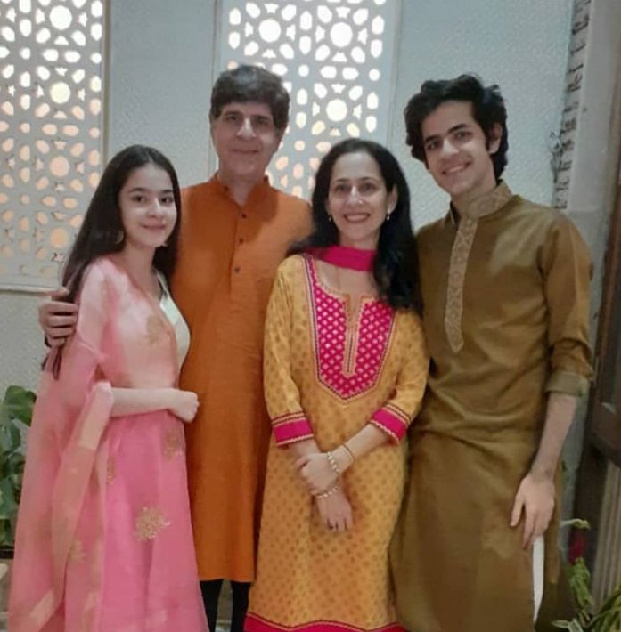 Suhani with her family