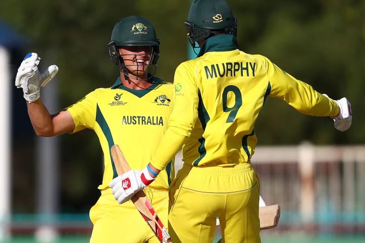 Todd Murphy playing cricket for Australia