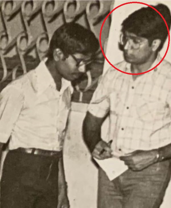 A photo of Bhaskar Rao in his college days