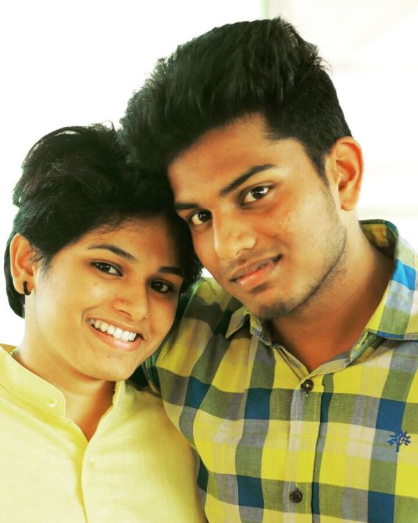 A picture of Anjuz Rosh with her brother