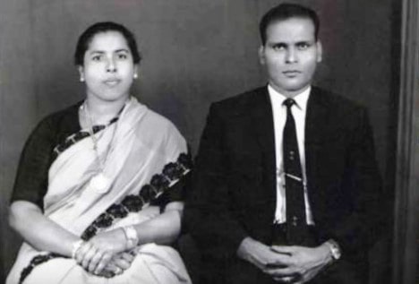 A picture of Sunny Varkey's parents