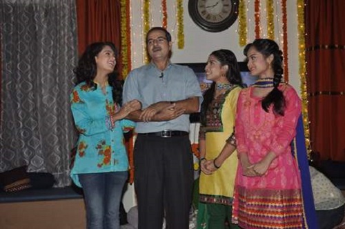 A still from the TV serial Shastri Sisters