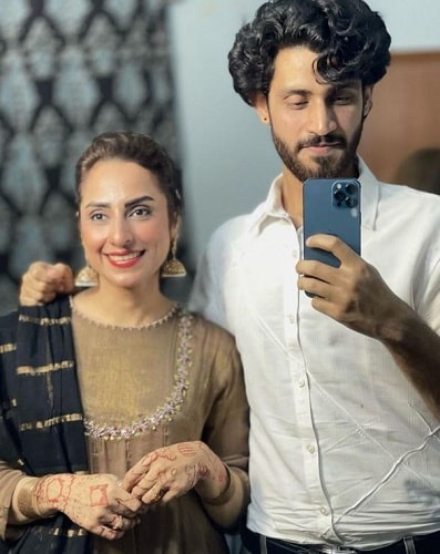 Ammara Noman with her brother