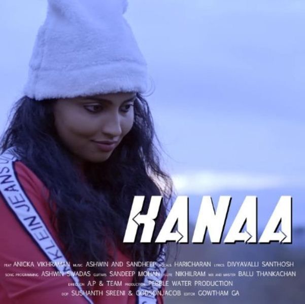 Anicka Vikramman on the poster of the song 'Kanaa'