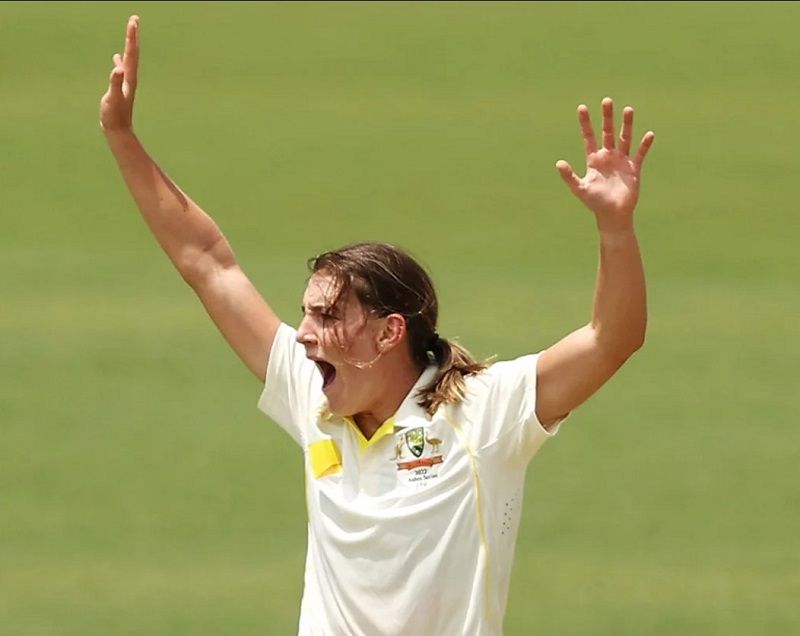 Annabel Sutherland during the Women’s Ashes series