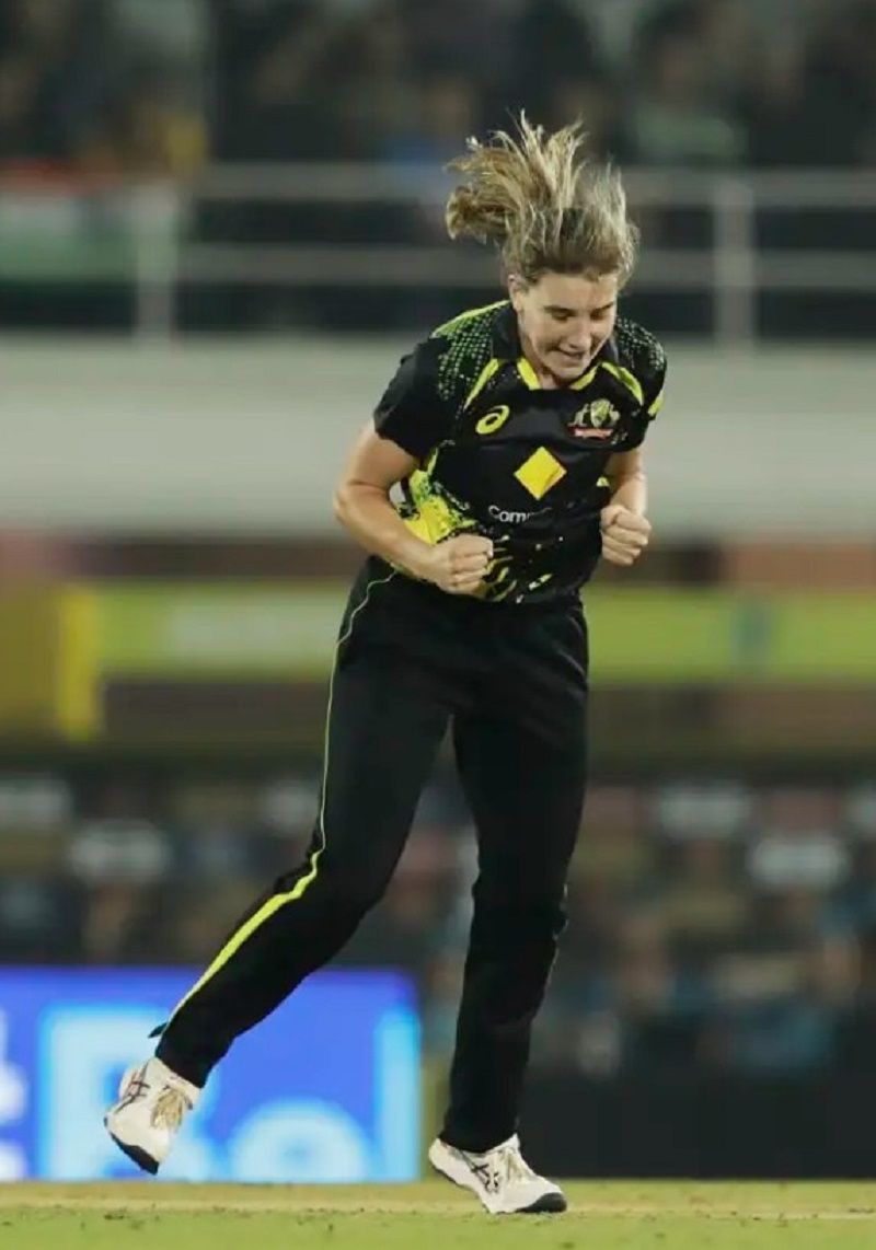 Annabel Sutherland during the tri-series against England in the Women’s Twenty20 International (WT20I) tournament