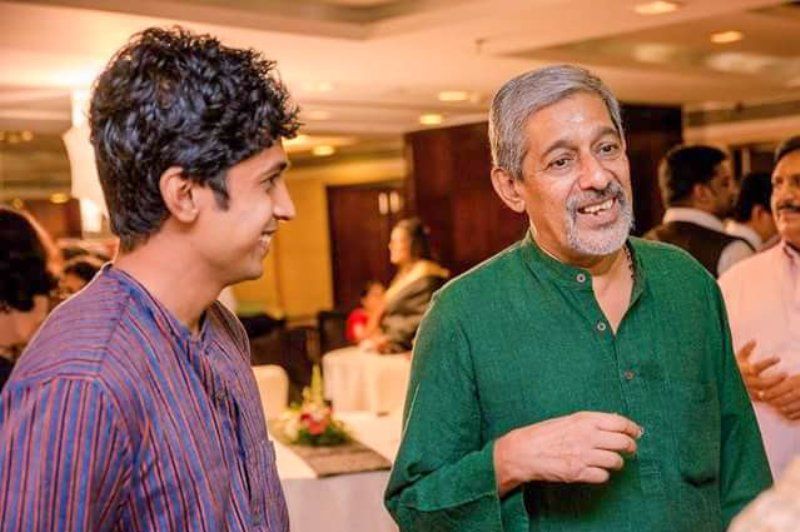 Arjun Radhakrishnan with his father