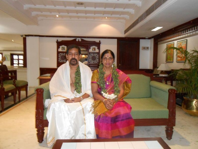 Arjun Radhakrishnan's parents