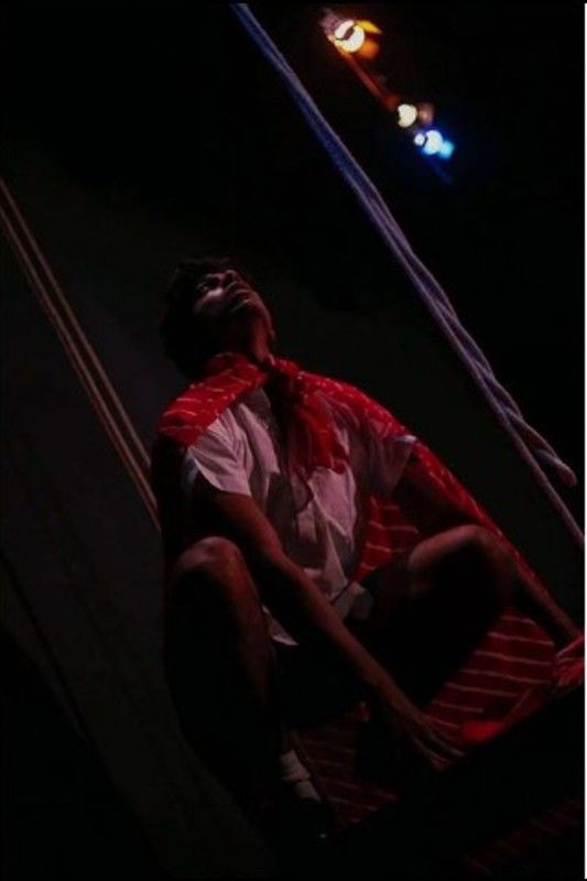 Arjun in the theatrical production Island