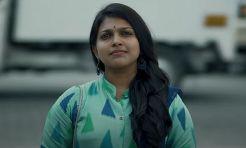 Arya Parvathy in a still from the short film Rathrikal Paranja Kadha (2019)