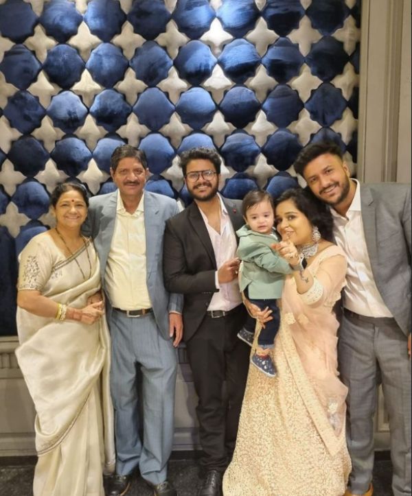 Atulya Kaushik with his family