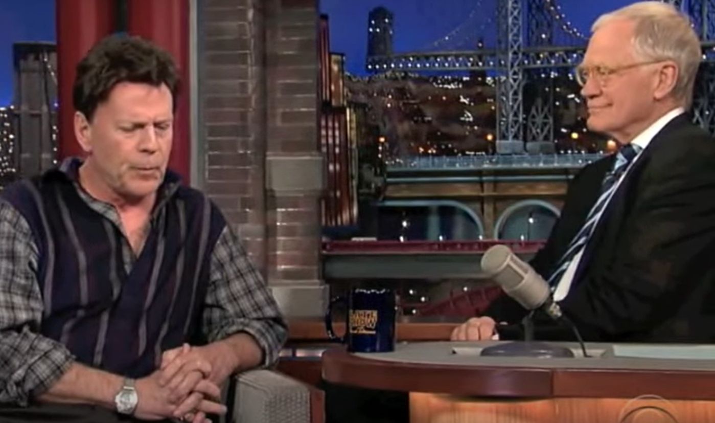 Bruce Willis in The David Letterman Show