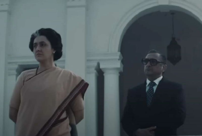 Charu Shankar portraying the former Prime Minister of India Indira Gandhi in the web series Rocket Boys (2022)