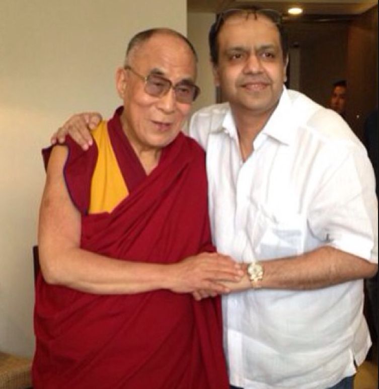 Chikki Panday with Dalai Lama