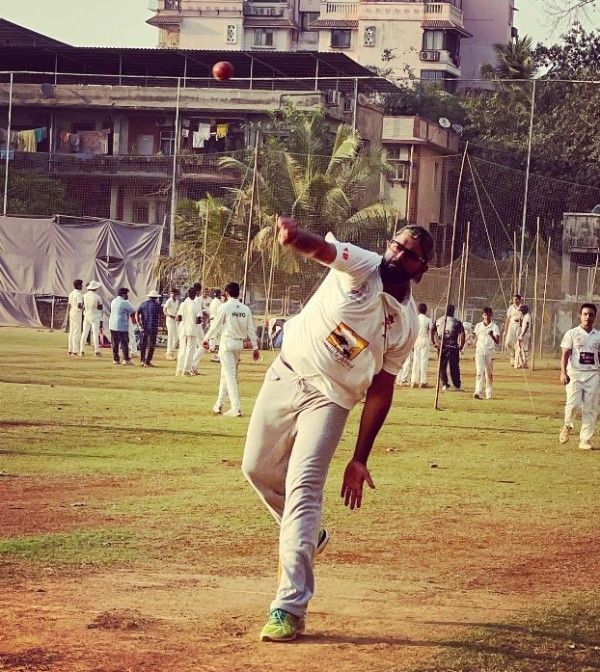 Digvijay Singh Chautala playing cricket