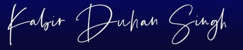 Kabir Duhan Singh's signature