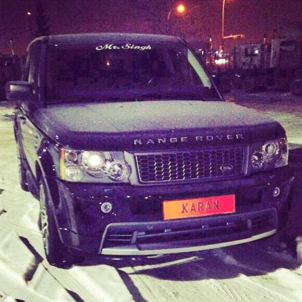 Karan Aujla's car, Range Rover