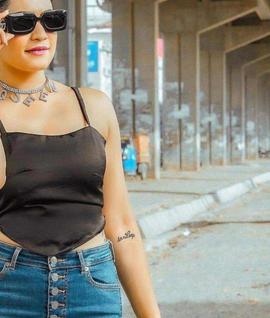 Kritika Malik's Sandeep Tattoo