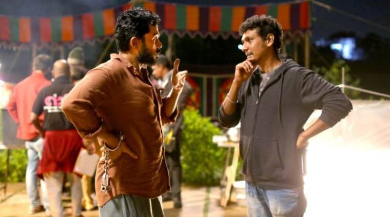Lokesh Kanagaraj (right) while directing the film Kaithi (2019)