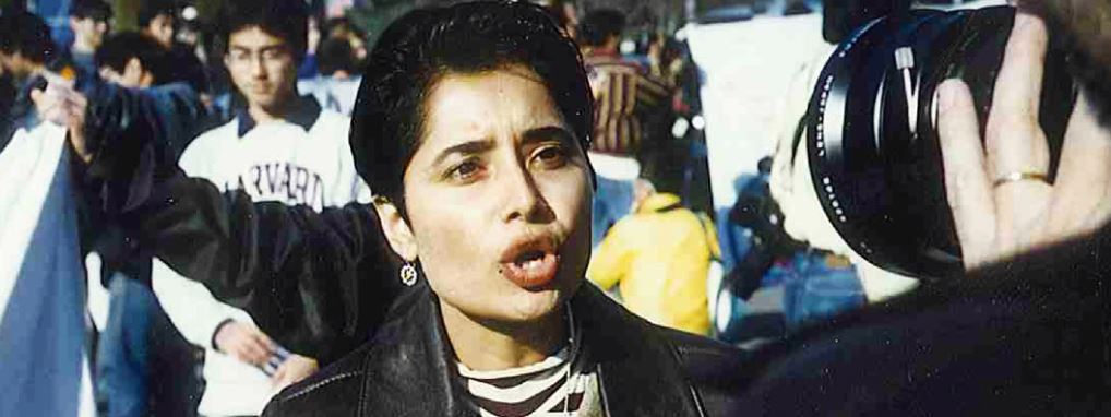 Malini Mehra during a campaign for Kyoto COP3 1997