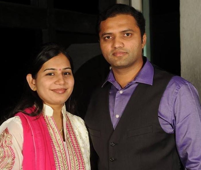 Prashanth Madal with his wife
