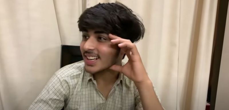 Raj Grover in a still from his first YouTube video