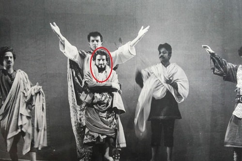 Rajesh Jais in a theatre play