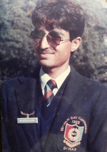 Rajesh Jais wearing NCC uniform