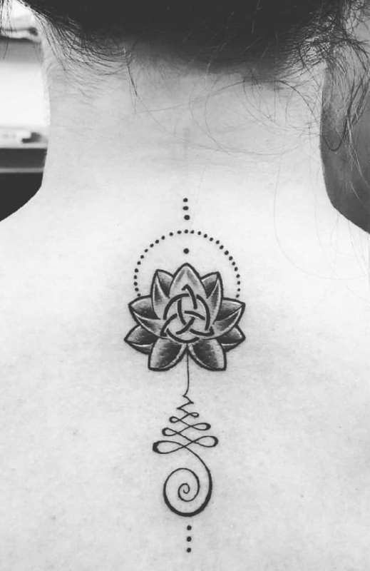 Roshni Bhattacharyya's tattoo on her nape