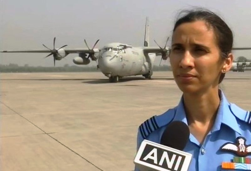 Shaliza Dhami at the Hindon Airforce Base