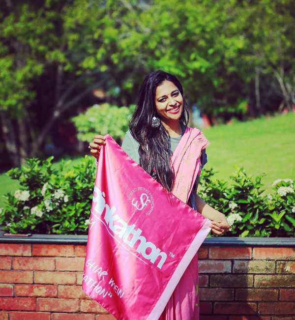 Sobha Viswanath while promoting Pinkathon 