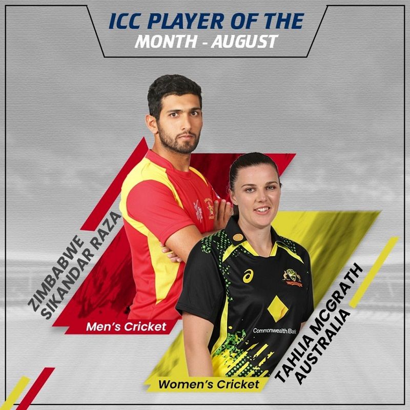 Tahlia McGrath wins ICC Player of the month award