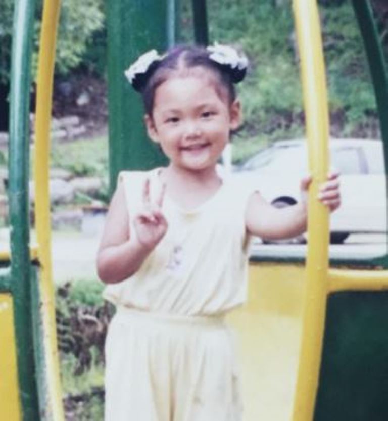 A childhood image of Jung Chae-yul
