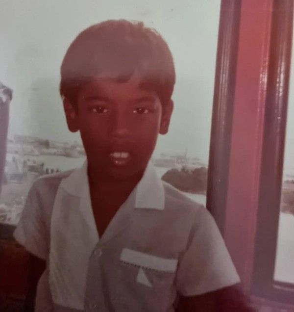 A childhood photo of Tangaraju Suppiah