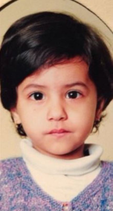 A childhood picture of Alia Chhiba