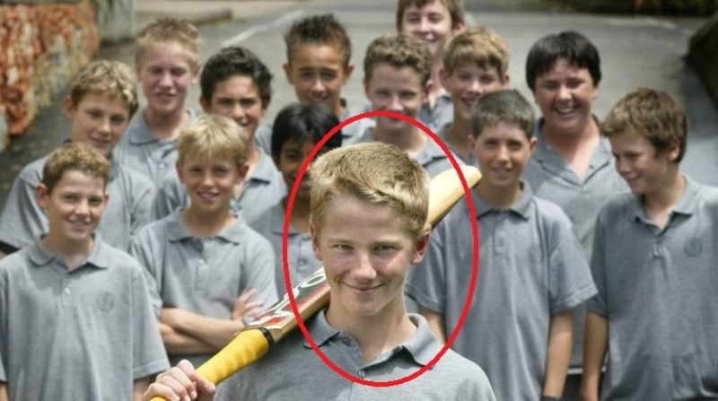 A childhood picture of Kane Williamson