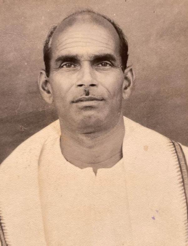 A photo of Anand Mohan's father Sachidanand Singh