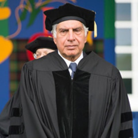 A photo of Ratan Tata taken during the ceremony at Carnegie Mellon University