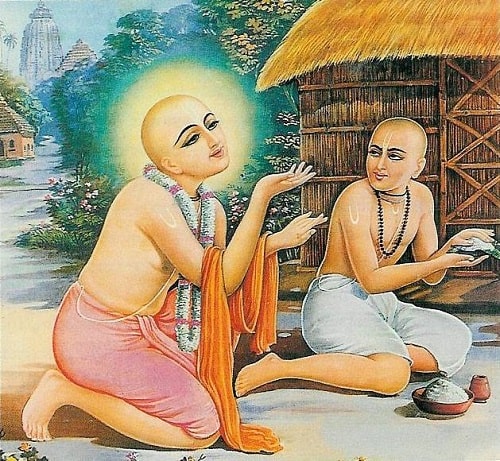 A picture of Chaitanya Mahaprabhu and Raghunath