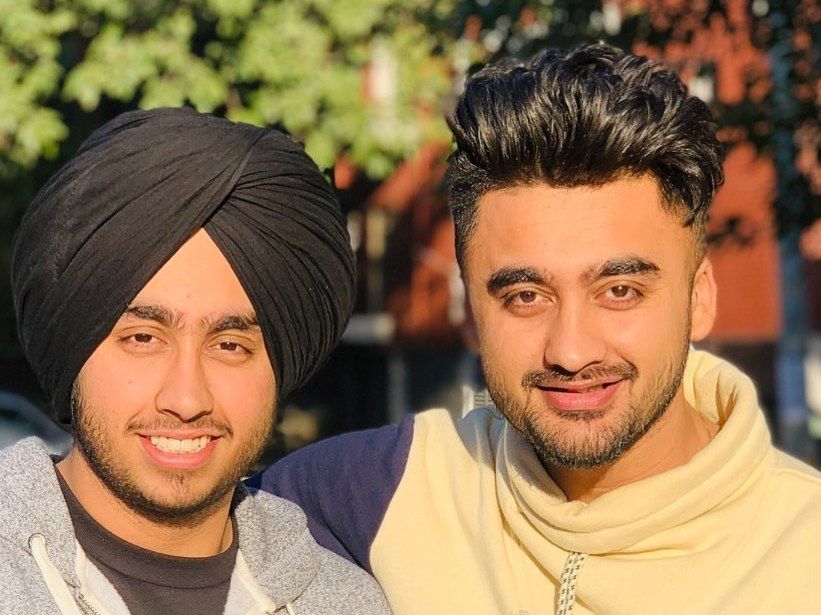 A picture of Shubh and his brother, Ravneet Singh