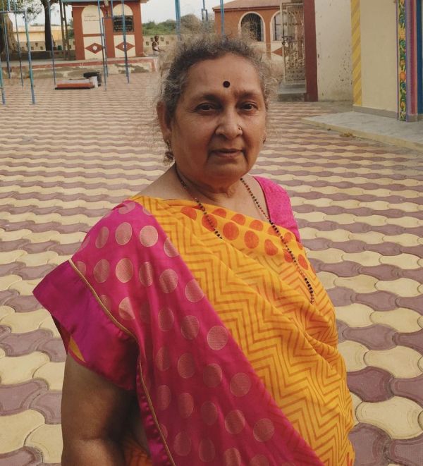 A picture of Vinod Bhanushali's mother