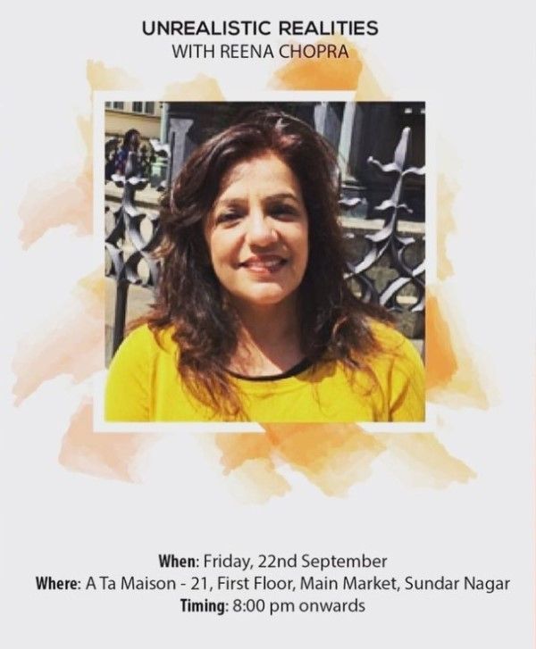 A poster shared by Parineeti Chopra on her Instagram of Reena Chopra's exhibition held in Sundar Nagar, Himachal Pradesh